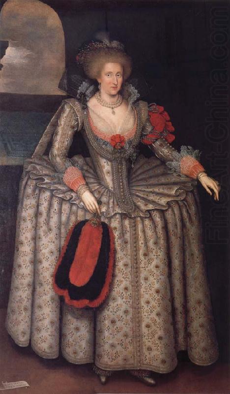 GHEERAERTS, Marcus the Younger Anne of Denmark china oil painting image